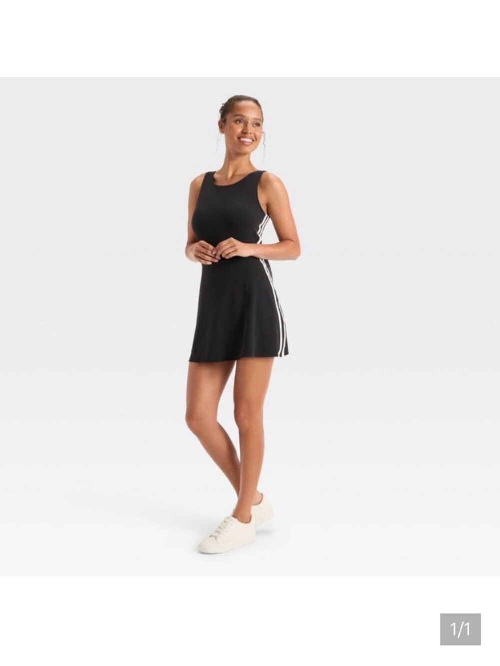JoyLab - Women's Knit Sporty
Contrast Active Dress - JoyLab Black